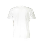 White North Sails Bianco cotton men's T-shirt with short sleeves and crew neckline, casual and comfortable for everyday wear.