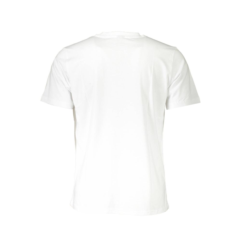 White North Sails Bianco cotton men's T-shirt with short sleeves and crew neckline, casual and comfortable for everyday wear.