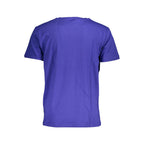 Norway 1963 blue cotton men's T-shirt with a classic fit and crew neckline, featuring subtle branding and smooth fabric texture.