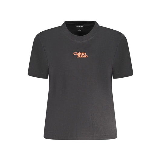Calvin Klein Black Cotton Women T-Shirt Calvin Klein