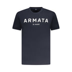 Blue cotton men's T-shirt from Armata Di Mare featuring a classic fit and crew neckline.