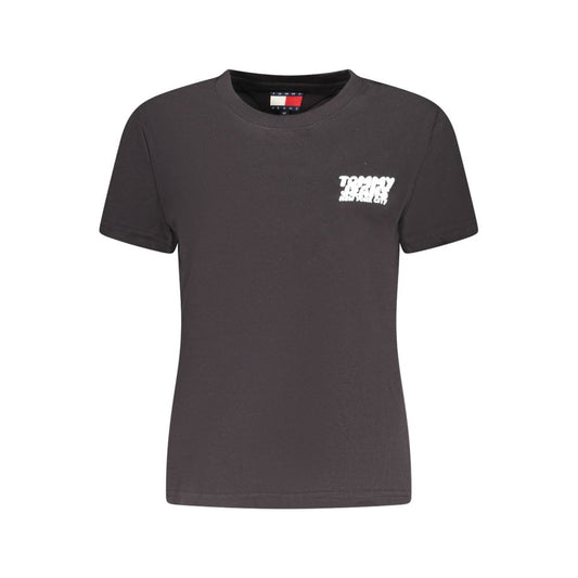 Tommy Hilfiger Black Cotton Women T-Shirt Tommy Hilfiger