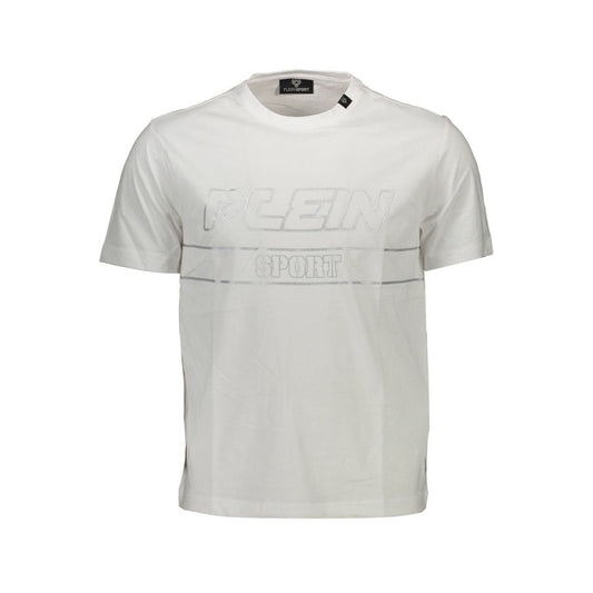 Plein Sport White Cotton Men T-Shirt Plein Sport