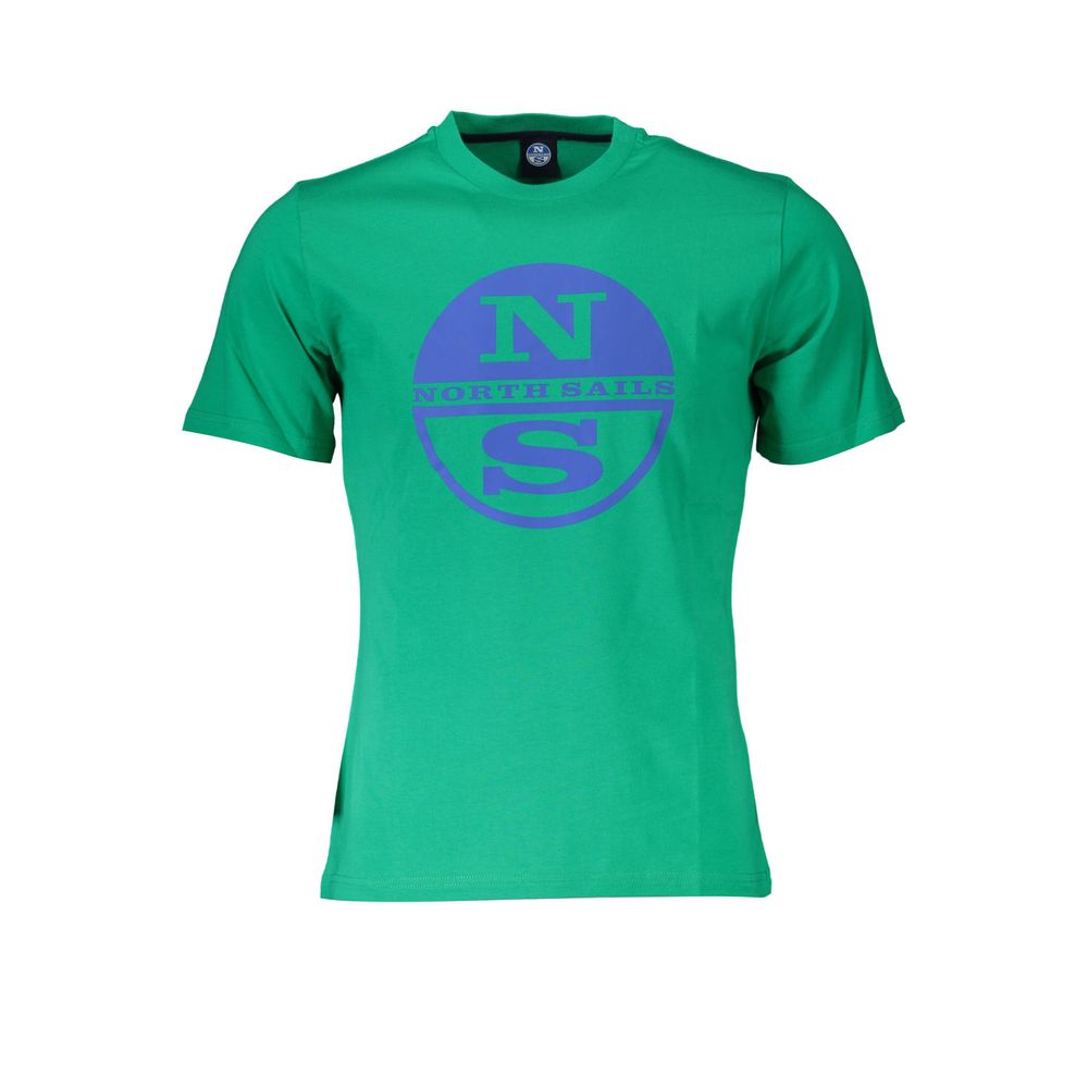 North Sails Green Cotton Men T-Shirt - Eljoys Fashion 