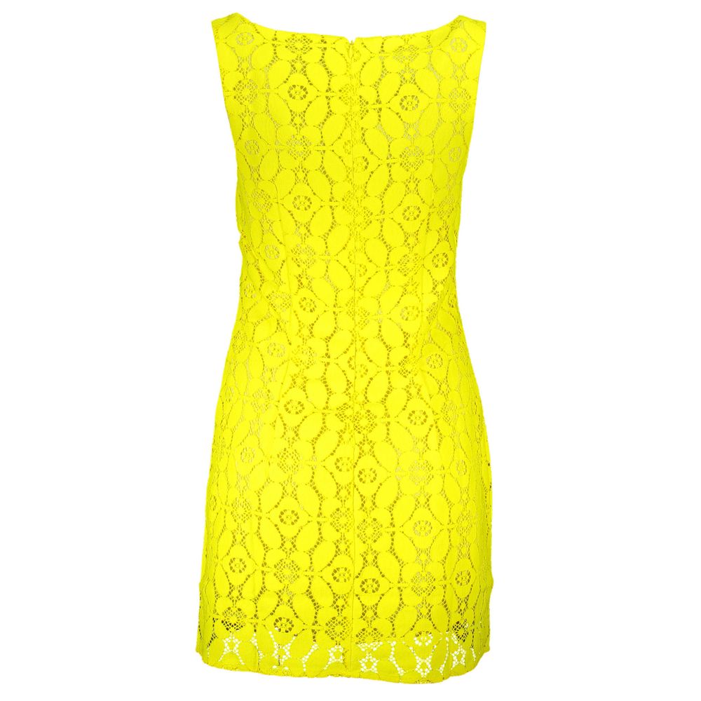 Desigual Yellow Polyester Women Sleeveless Dress Desigual