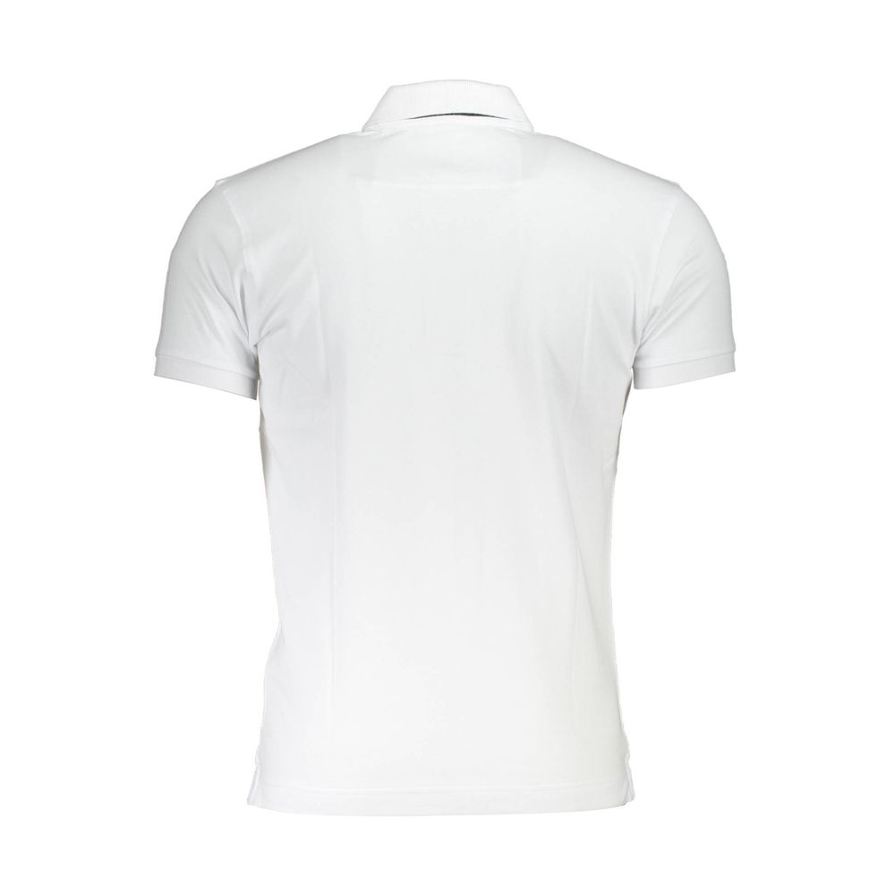 La Martina sophisticated slim fit polo shirt with contrast details, featuring a classic collar and short sleeves.
