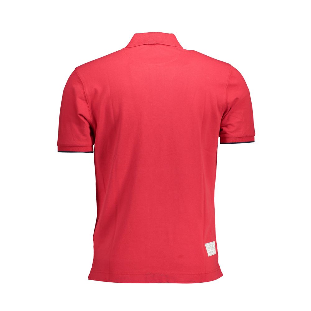 Elegant pink La Martina men's polo shirt with a classic collar and subtle branding, ideal for casual luxury style.