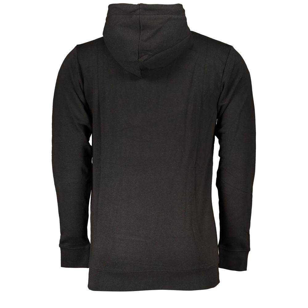 Cavalli Class Black Cotton Men Sweater Cavalli Class