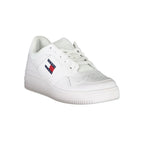 Tommy Hilfiger Bianco Pelle men's sneaker with white leather upper and casual design.