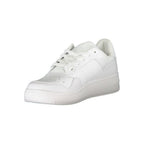 Tommy Hilfiger Bianco Pelle men's sneaker with white leather upper, casual lace-up design, and brand logo on the side.