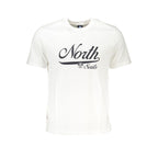White North Sails Bianco Cotton men's T-shirt featuring a classic crew neck and breathable fabric.