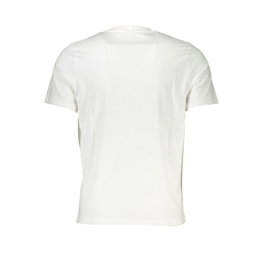 North Sails Bianco Cotton Men’s T-Shirt showing a white cotton t-shirt with North Sails logo on the front.