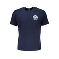 Blue cotton men's T-shirt by North Sails, featuring a classic crew neckline and relaxed fit.
