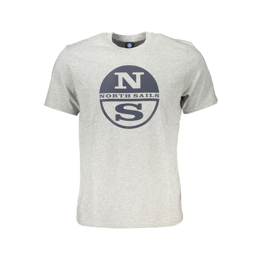 North Sails Brown Cotton Men T-Shirt North Sails