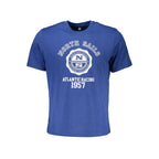 Blue cotton men's T-shirt by North Sails featuring a classic crew neckline and lightweight fabric.