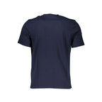 North Sails blue cotton men's T-shirt with crew neck and short sleeves, casual style perfect for everyday wear