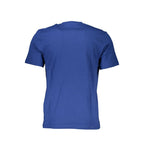 Blue cotton men's T-shirt by North Sails with a classic fit and crew neckline, featuring the brand logo on the chest.