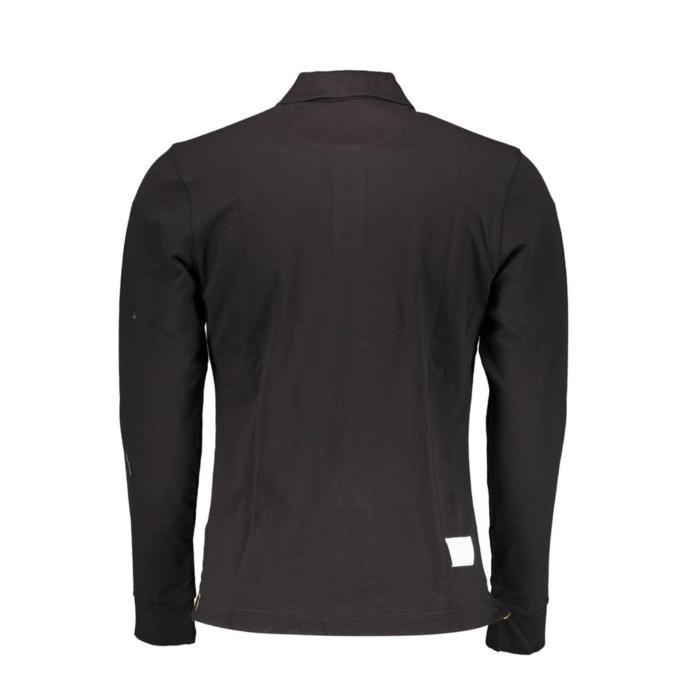 La Martina Black Cotton Men's Polo Shirt La Martina
