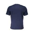 North Sails Blu Cotton Men’s T-Shirt featuring a crew neck and short sleeves, in a vibrant blue color with the North Sails logo.