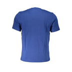 North Sails Blu Cotton Men’s T-Shirt with crew neck and short sleeves, casual style, lightweight fabric, front logo detail.