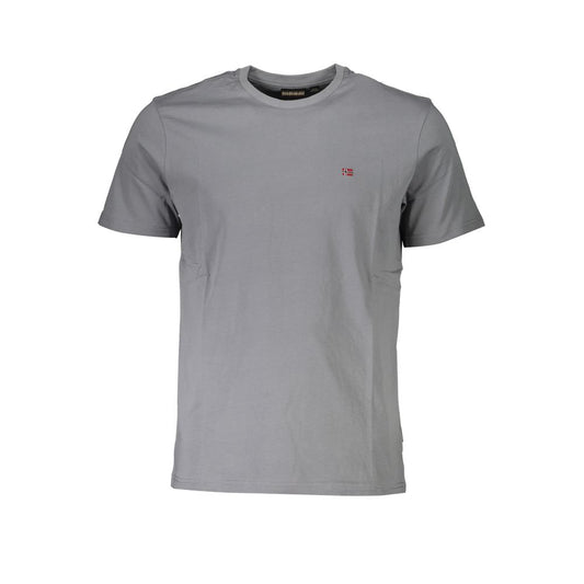 Napapijri Brown Cotton Men T-Shirt Napapijri