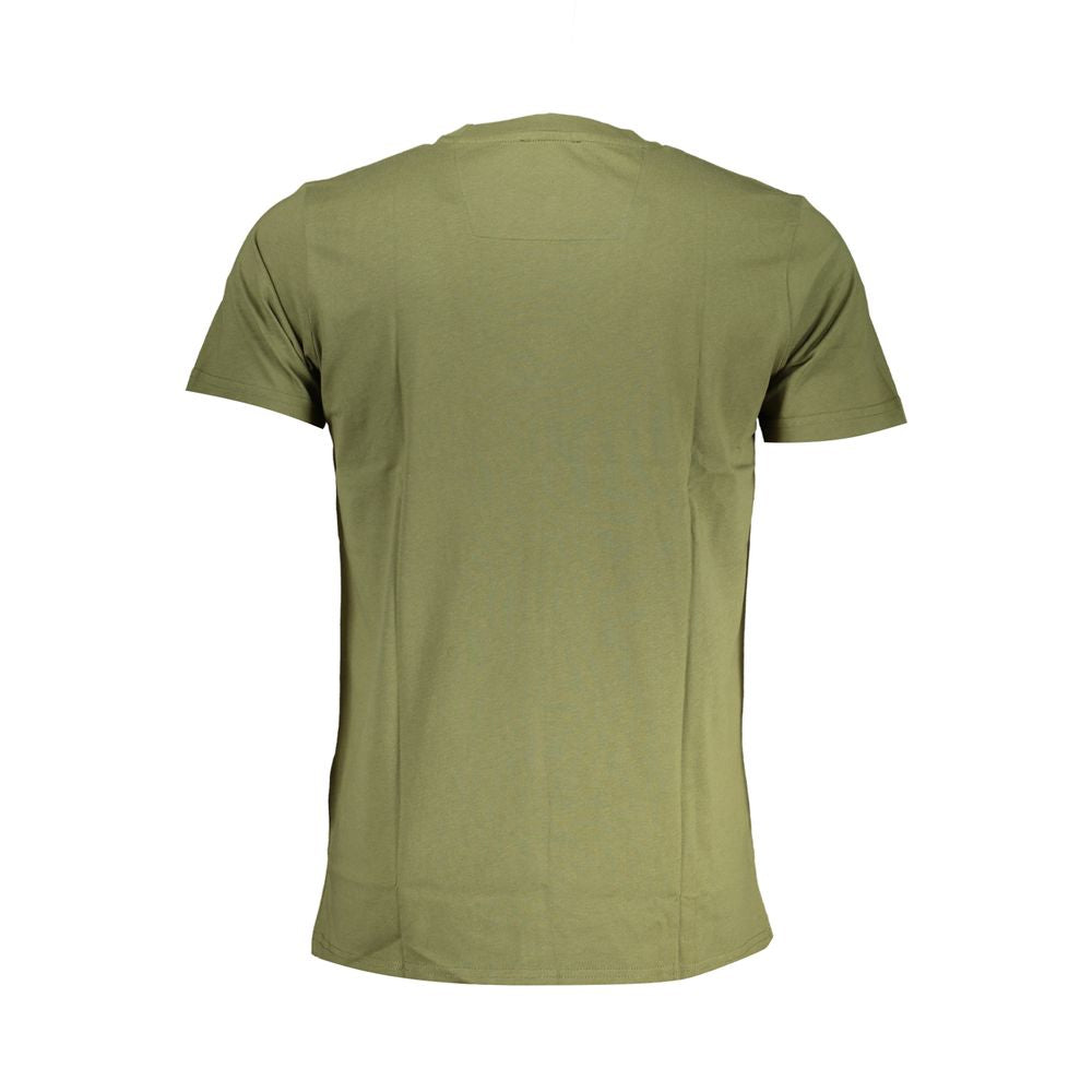 Cavalli Class Verde cotton men's T-shirt featuring a classic crew neck and stylish design, displayed on a plain background.