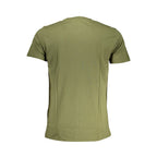 Cavalli Class Verde cotton men's T-shirt featuring a classic crew neck and stylish design, displayed on a plain background.