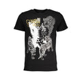 Black Cavalli Class Nero cotton men's T-shirt with a classic fit and round neckline, displayed flat on a white background.