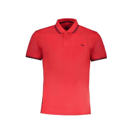 Harmont & Blaine Rosso Cotton Men Polo Shirt Harmont & Blaine