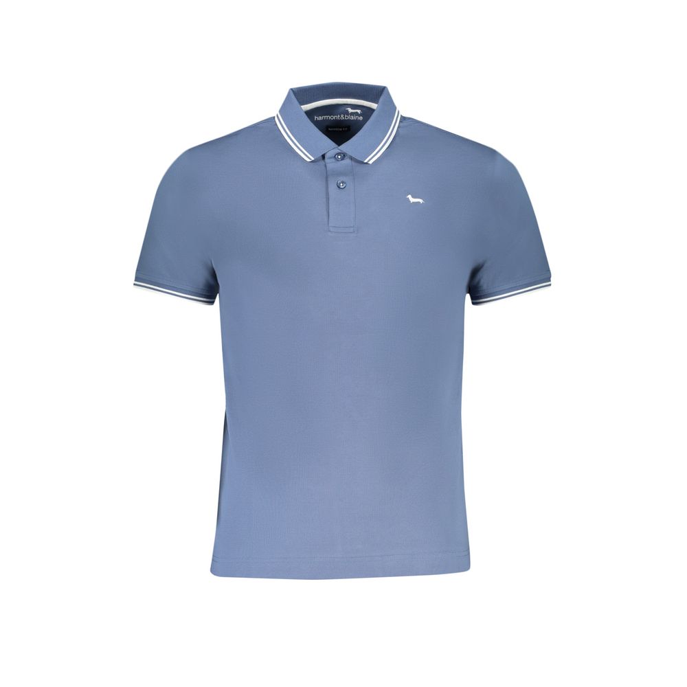 Harmont & Blaine Blue Cotton Men's Polo Shirt Harmont & Blaine