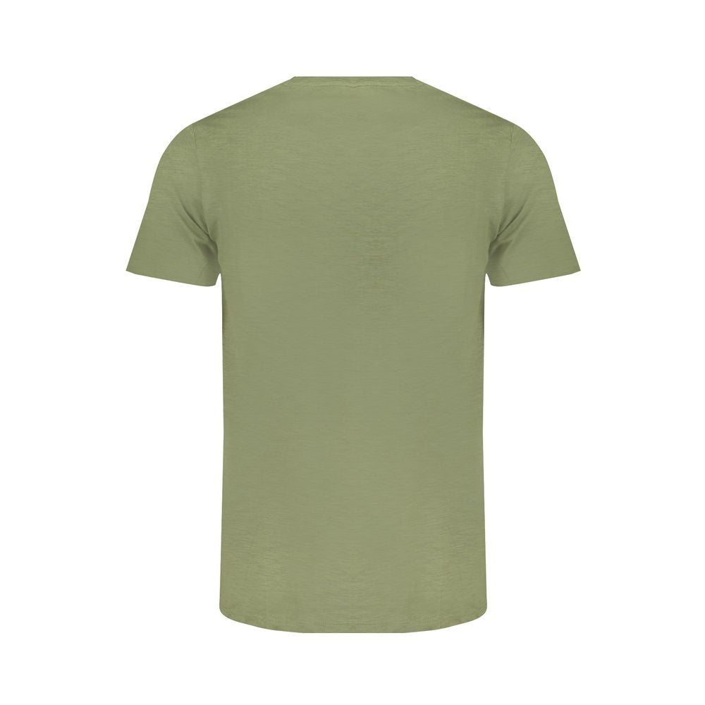 Norway 1963 Verde Cotton Men’s T-Shirt featuring a casual fit and classic design, displayed on a plain background.