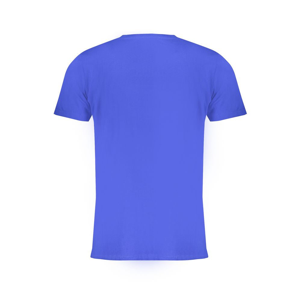 Norway 1963 men's blue cotton T-shirt with a classic fit, featuring the brand logo on the front.