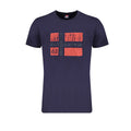 Norway 1963 blue cotton men's T-shirt with crew neck and printed design, casual and comfortable everyday wear.