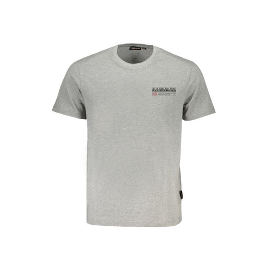 Napapijri Brown Cotton Men T-Shirt Napapijri
