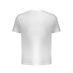Lee Bianco cotton men's T-shirt, plain white short-sleeve crew neck shirt, casual clothing for men.