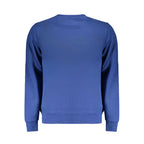 Blue cotton men's sweater by North Sails featuring a classic knit design and ribbed cuffs and hem.