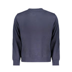 Blue cotton men's sweatshirt by North Sails, featuring a classic crewneck design and logo detail.