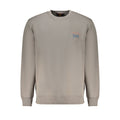 Lee Grigio cotton men's sweatshirt featuring a relaxed fit and ribbed cuffs, ideal for casual wear.