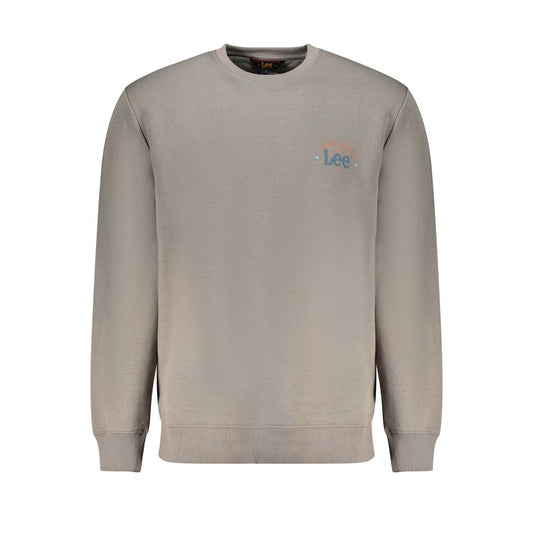 Lee Gray Cotton Men Sweater Lee