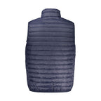 North Sails Blu Poliammide men's vest, lightweight navy blue sailing vest with front zipper and adjustable straps, outdoor apparel.