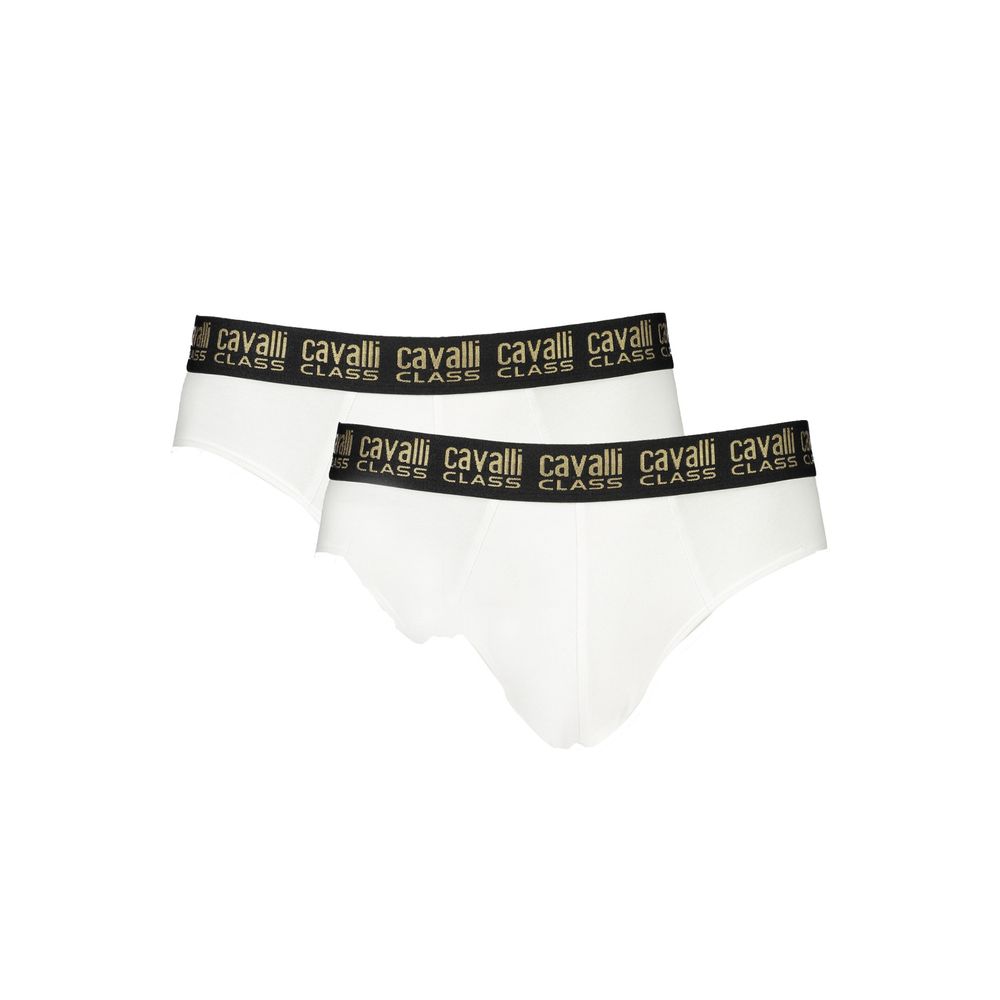 Cavalli Class White Cotton Men Underwear Cavalli Class