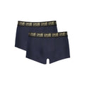 Cavalli Class Blu Cotton Men's Boxer shorts with elastic waistband and breathable fabric, showcasing the comfortable fit.