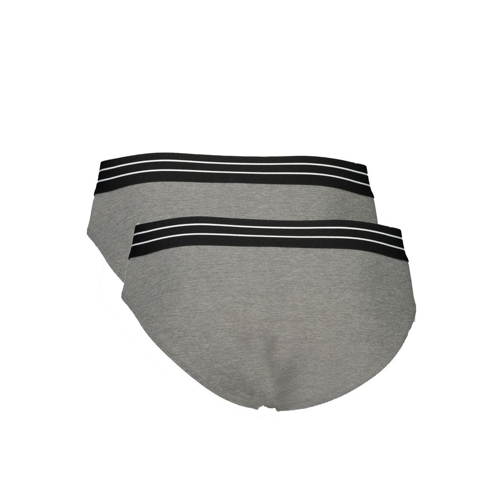 Cavalli Class Grigio Cotton men's underwear with elastic waistband and logo, comfortable and stylish for everyday wear.