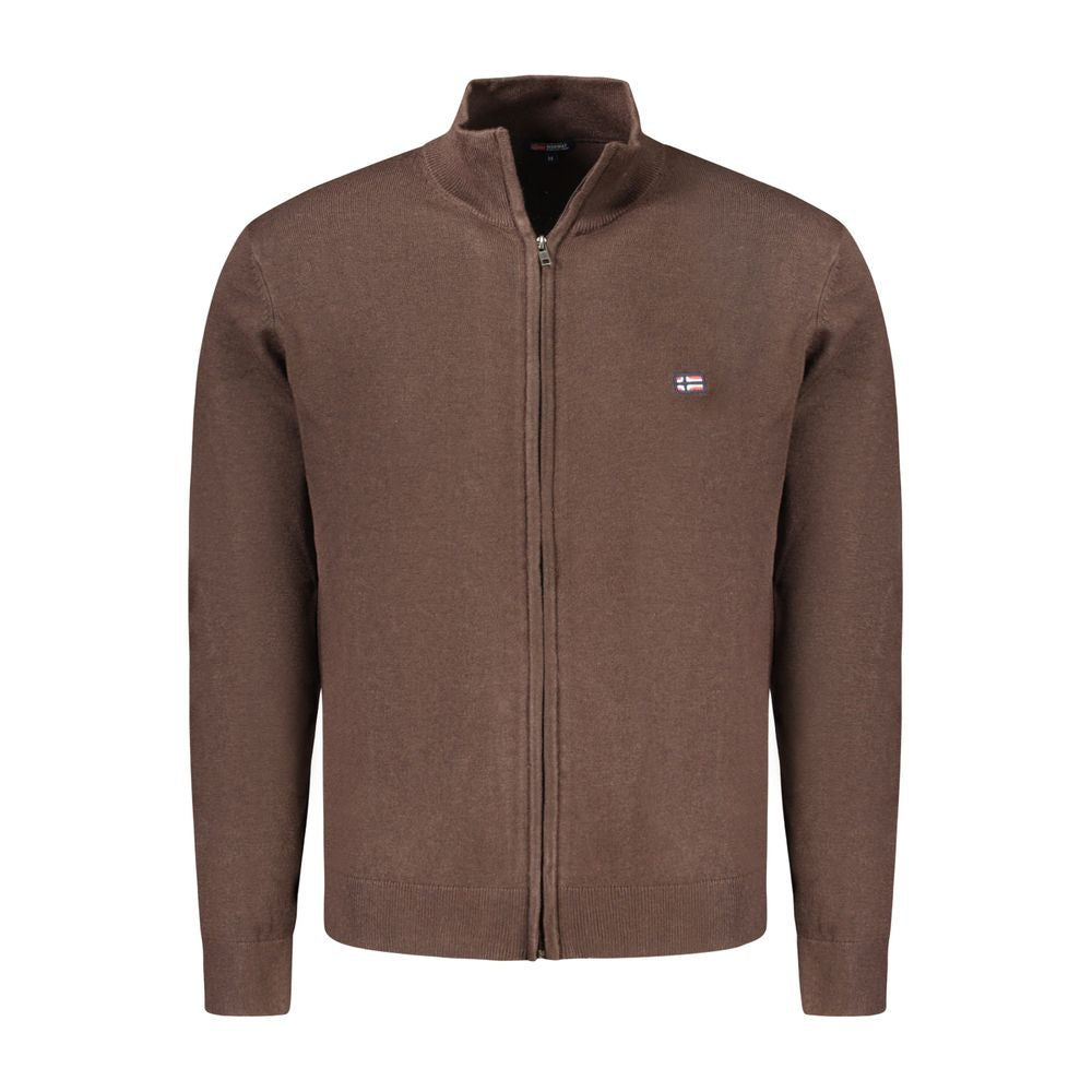 Norway 1963 Brown Polyamide Men Cardigan Norway 1963