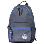 North Sails Blu Polyester Men’s Backpack with adjustable straps and multiple compartments for everyday use.