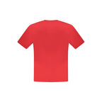 North Sails Rosso cotton men's T-shirt with crew neckline and short sleeves, featuring a casual design and soft fabric.