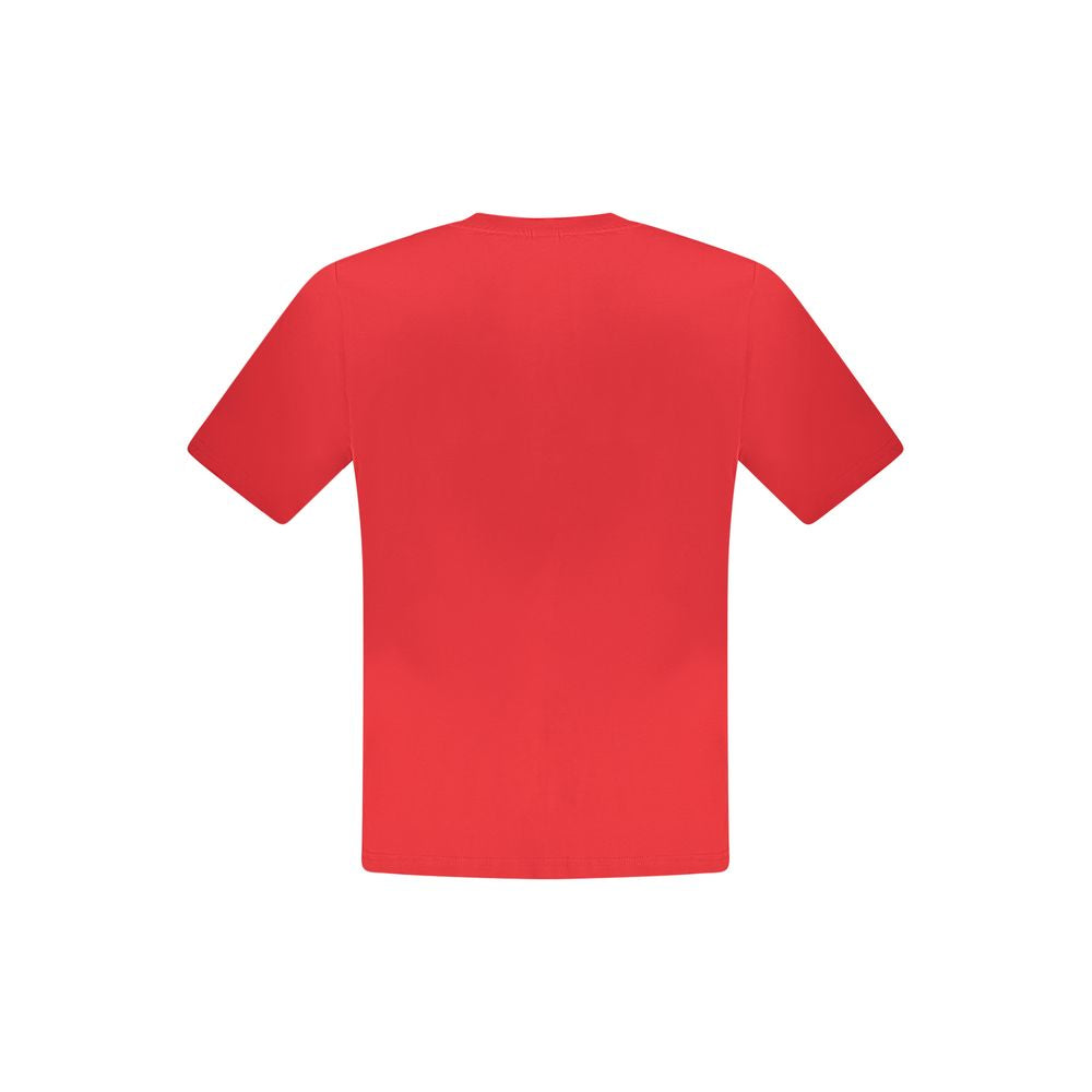 North Sails Rosso cotton men's T-shirt with crew neckline and short sleeves, featuring a casual design and soft fabric.