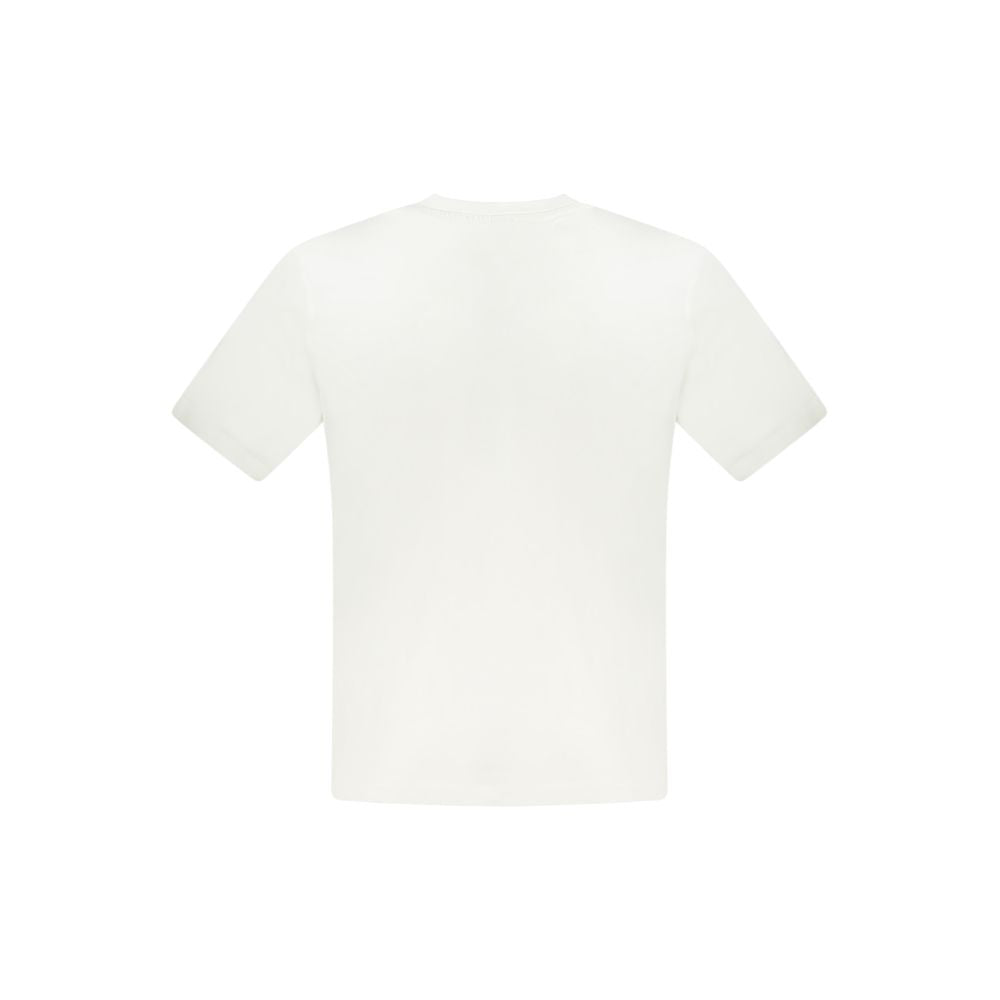 White cotton men's T-shirt from North Sails featuring a classic fit and crew neck design.