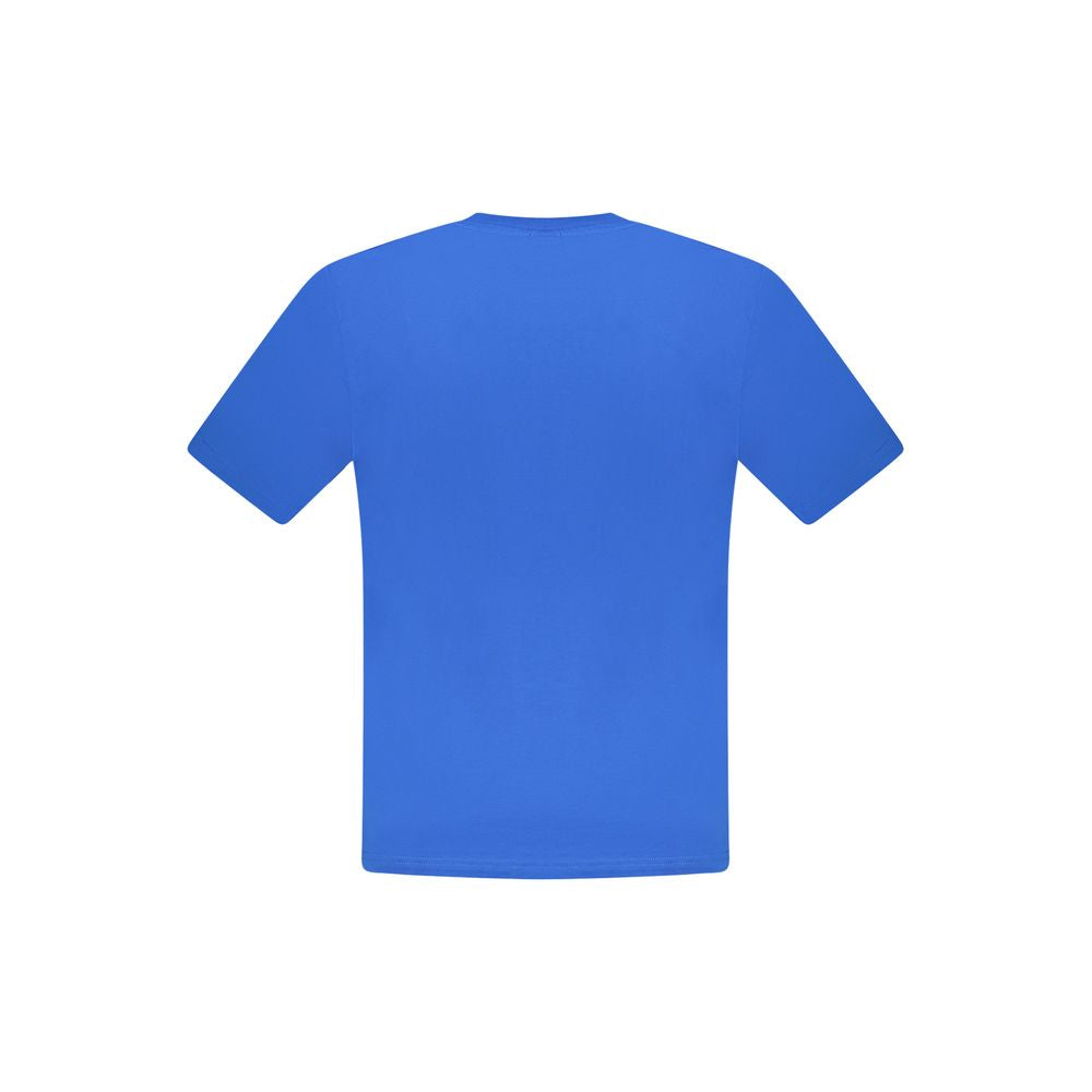 Blue cotton men's T-shirt from North Sails featuring a casual fit and classic crew neckline.