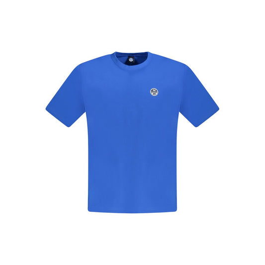 North Sails Blue Cotton Men T-Shirt North Sails